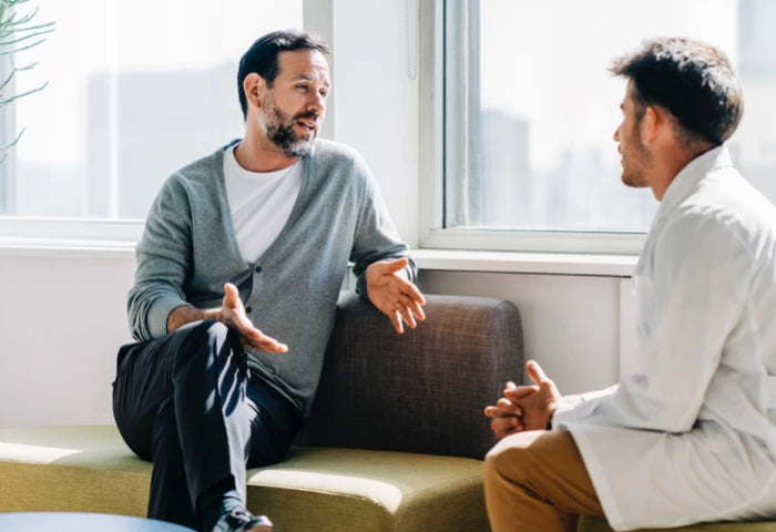 Doctor discussing hearing loss